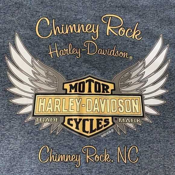 Cute Harley Davidson v-neck top from Chimney Rock North Carolina size Large - Picture 4 of 4